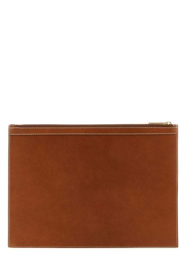 Thom Browne Man Brown Leather Document Case - 3