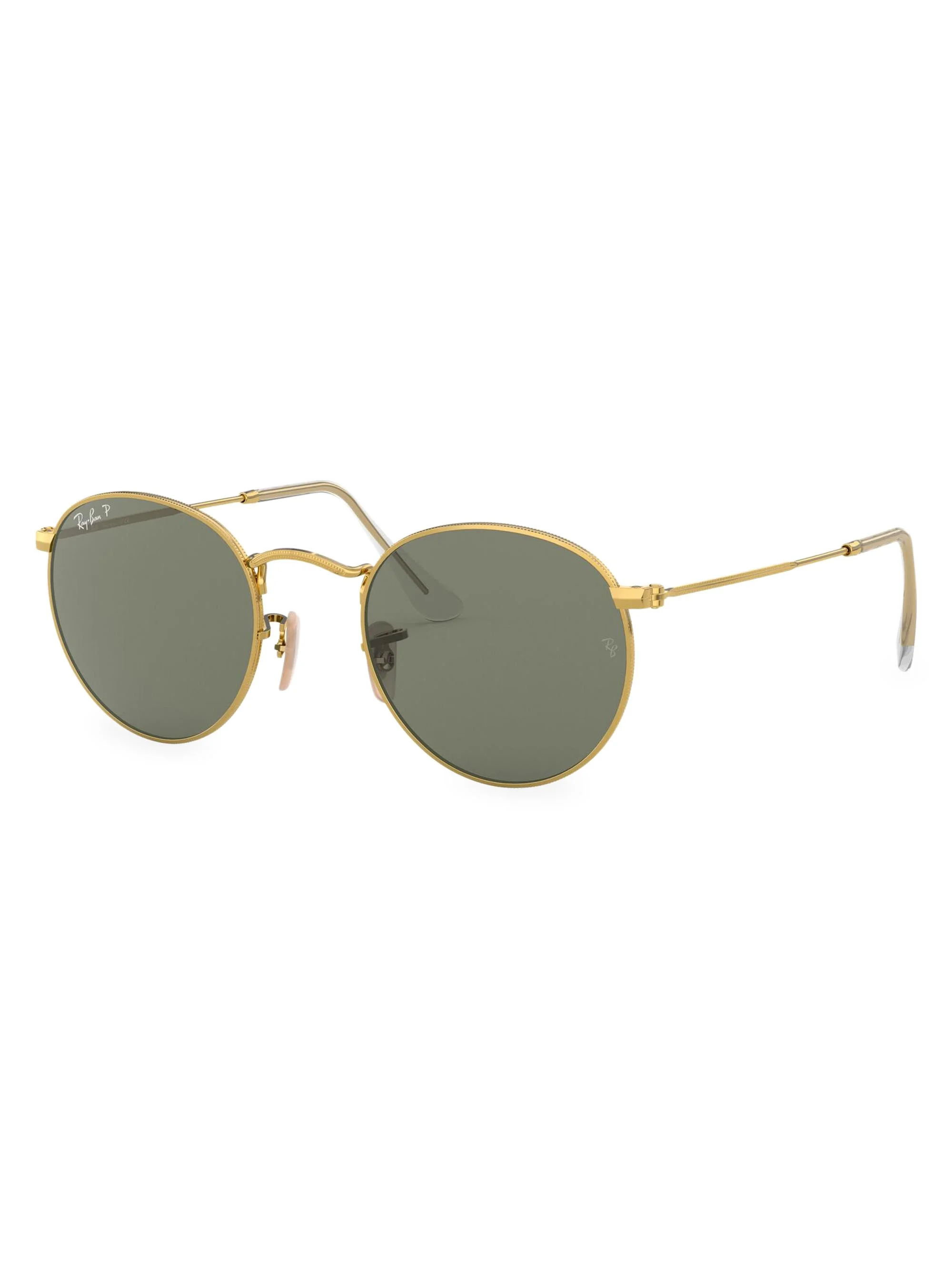 Men's RB3447 50MM Round Sunglasses - Dark Green - 1