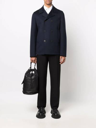 Valentino double-breasted virgin wool-cashmere coat outlook