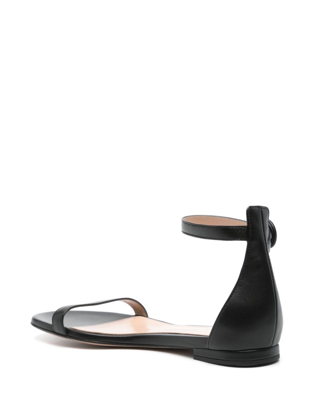 leather flat sandals - 3