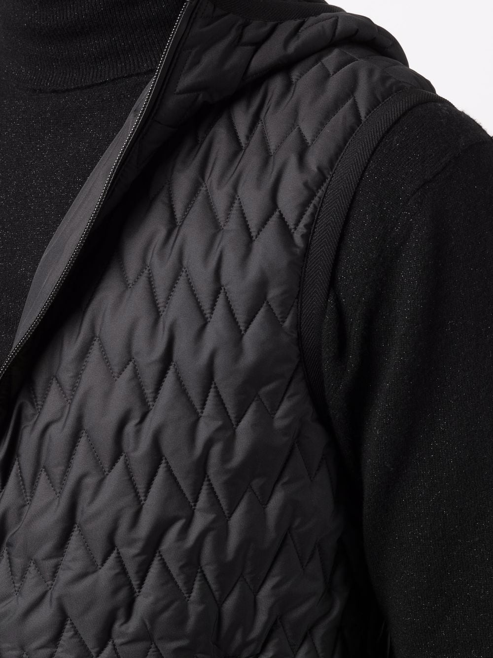 quilted hooded gilet - 5