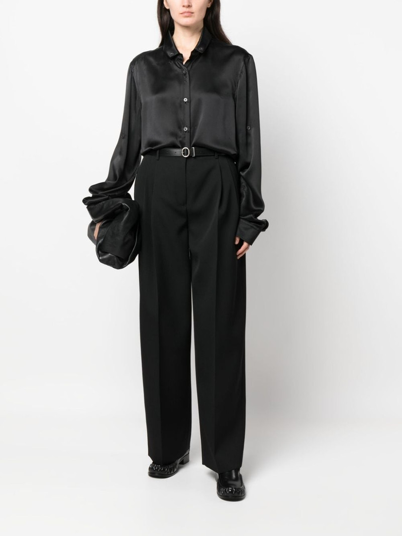 Jil Sander belted wide-leg wool trousers outlook