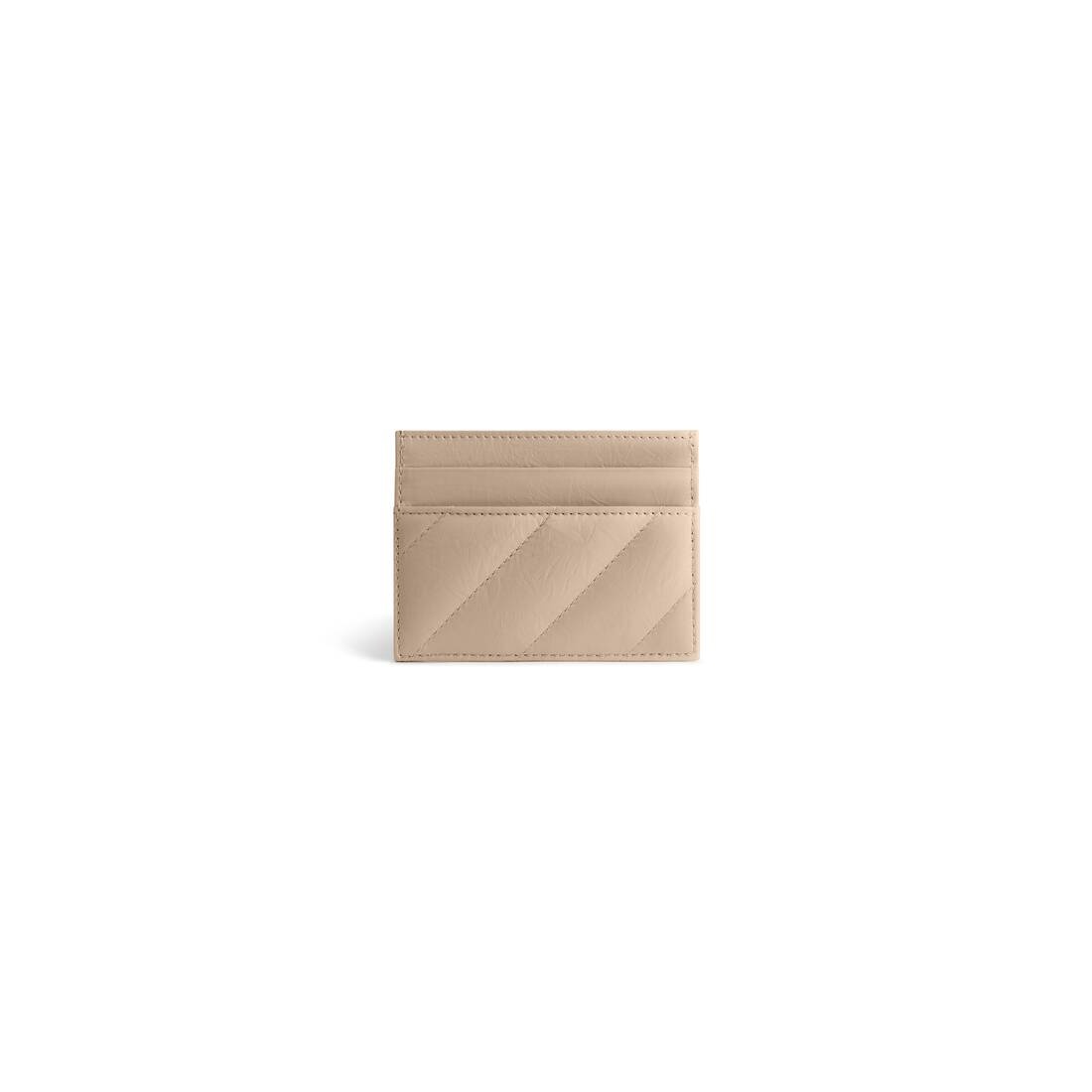 Women's Crush Card Holder Quilted  in Beige - 2