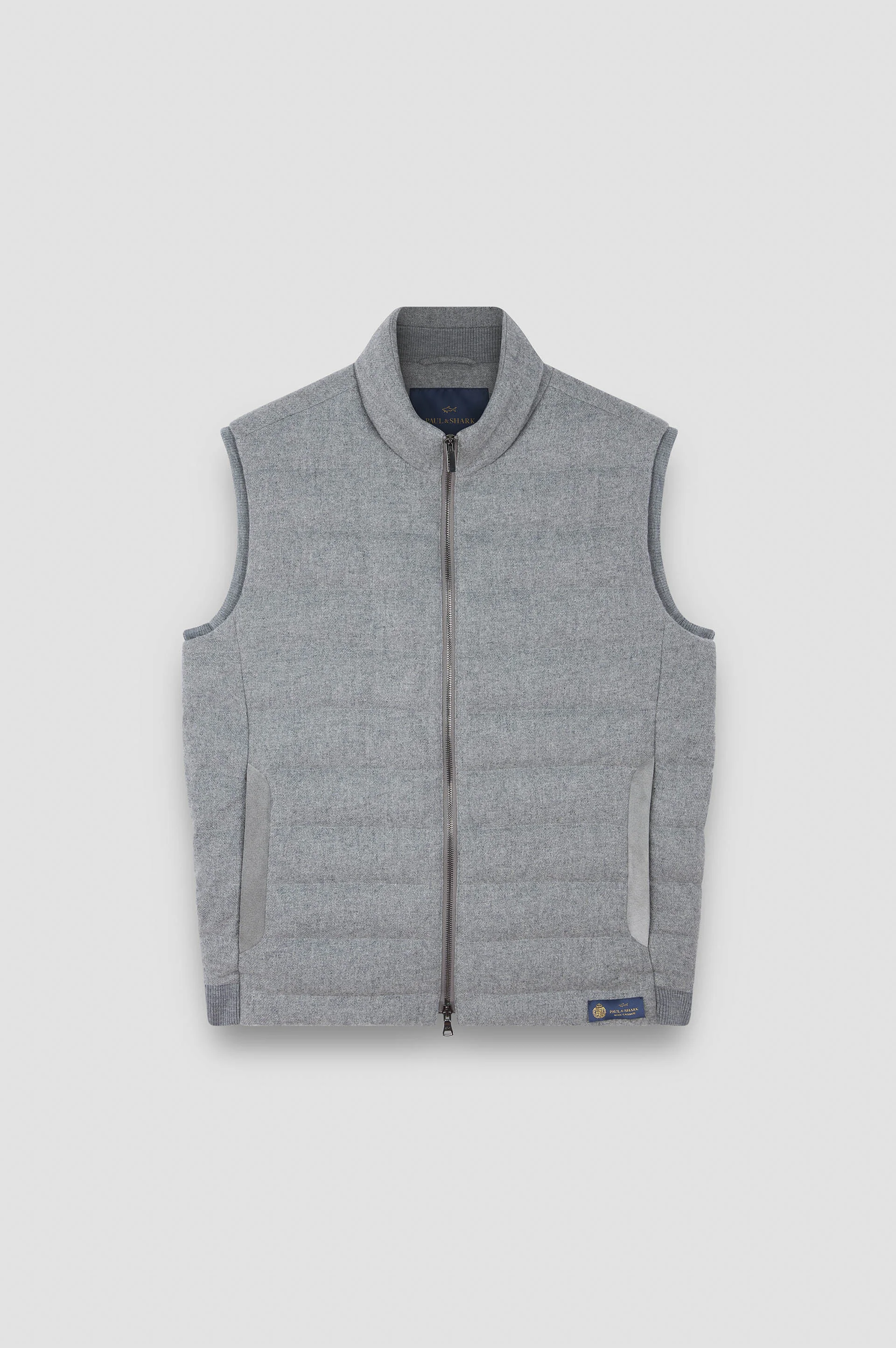PADDED GILET IN WOOL AND CASHMERE - 1
