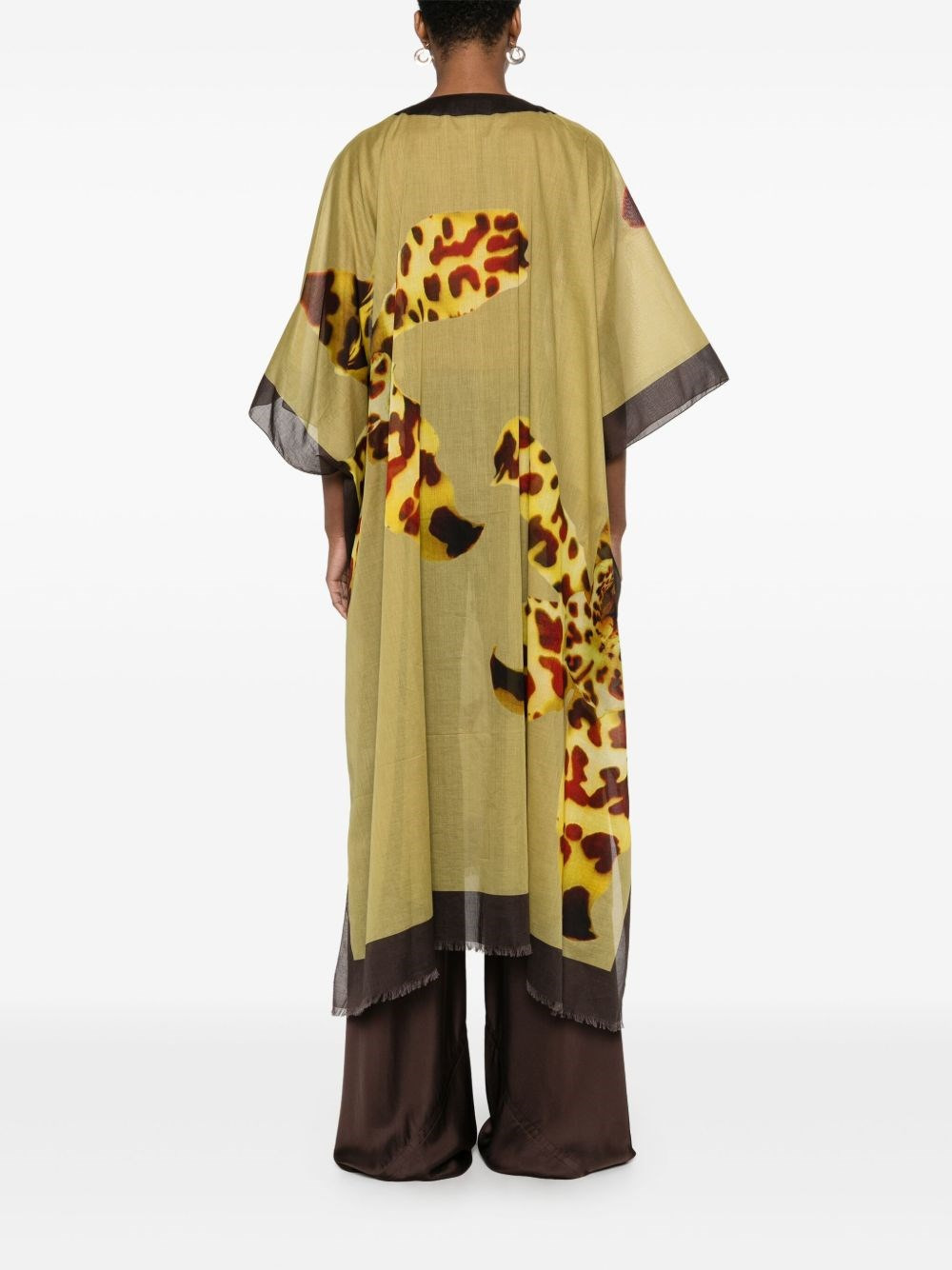 Printed cotton kaftan - 5