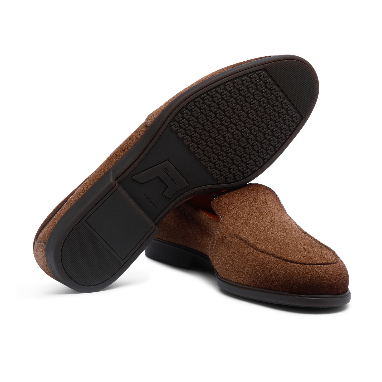 Men's light brown suede loafer - 4