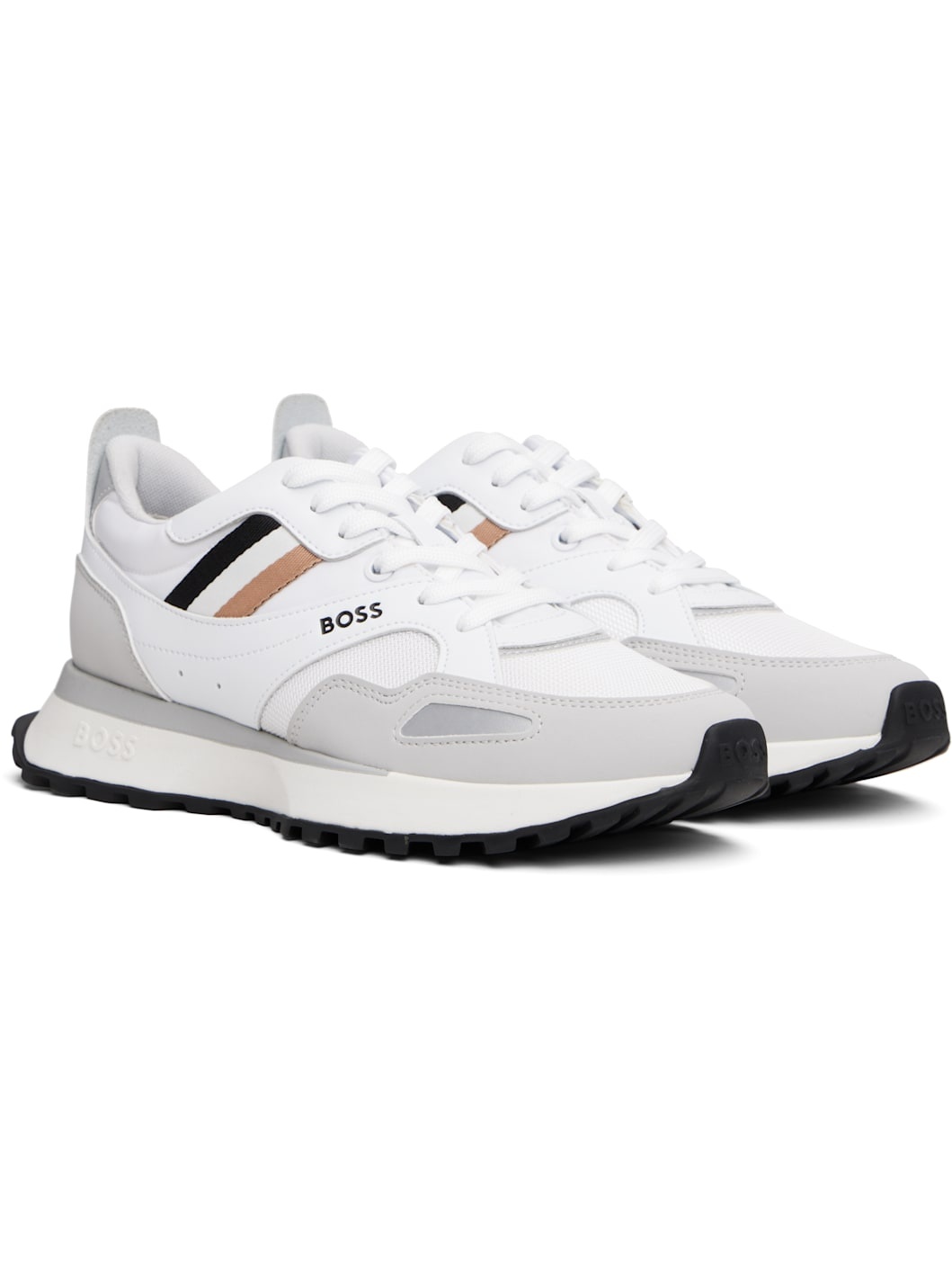 White Running-Style Hybrid Sneakers - 4