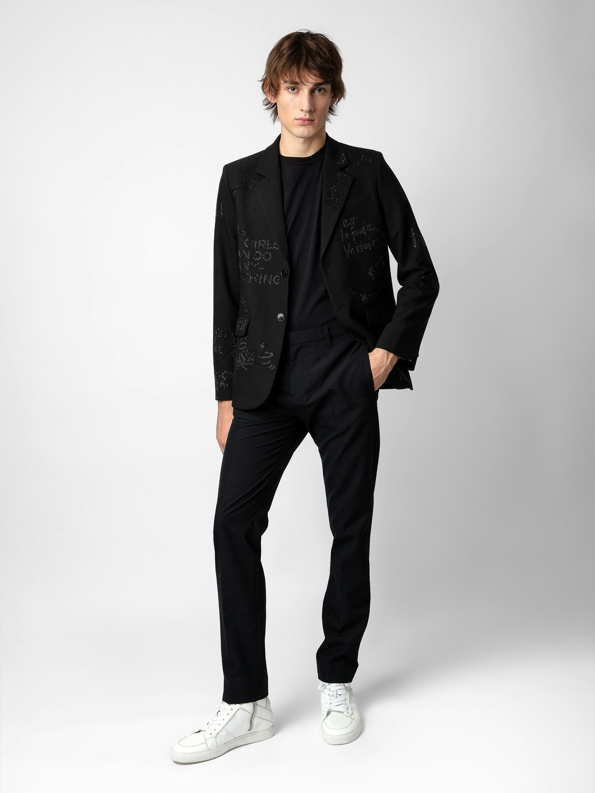 Vanille Diamanté Blazer - 6