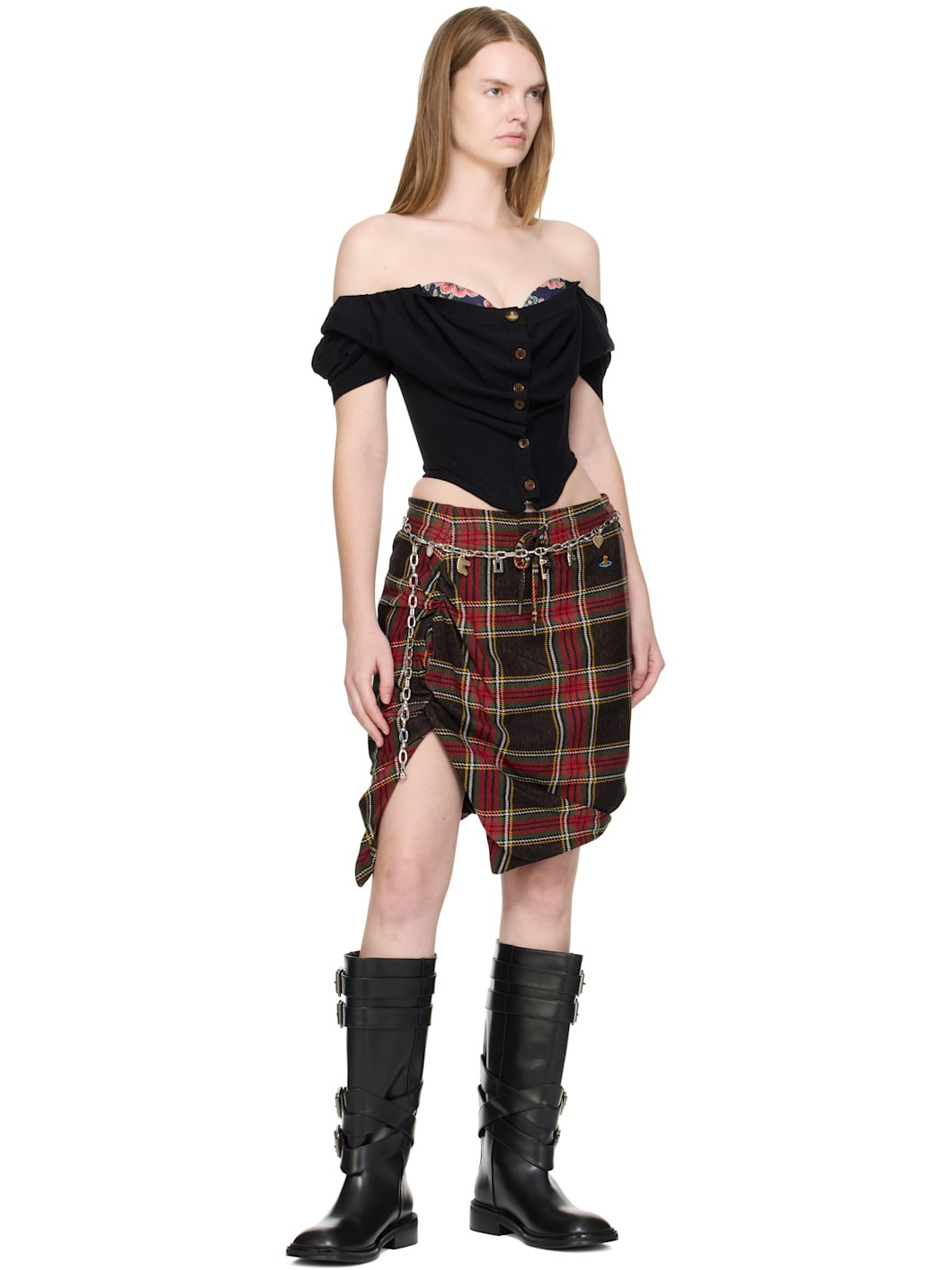 Black Animal Pirate Boots - 5