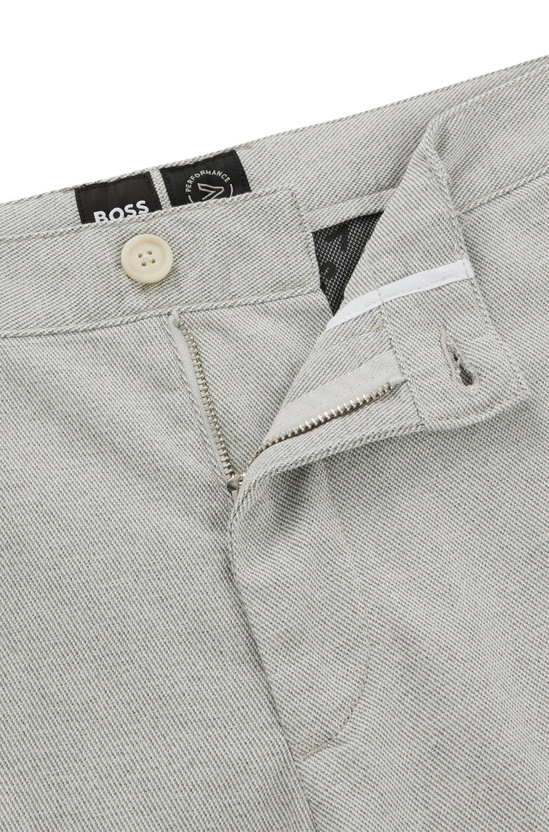 SLIM-FIT SHORTS IN MELANGE TWILL 6