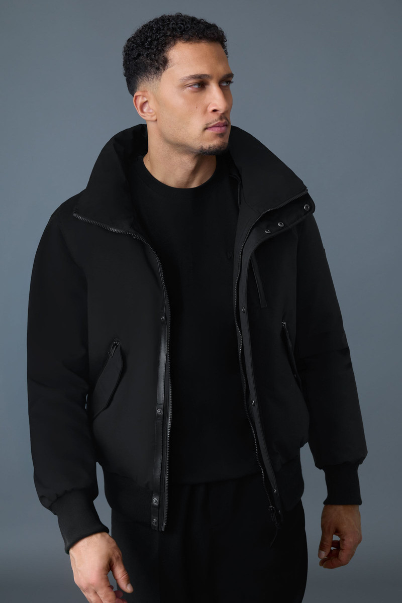DIXON-NFR 2-In-1 down bomber jacket with hooded bib for men 6