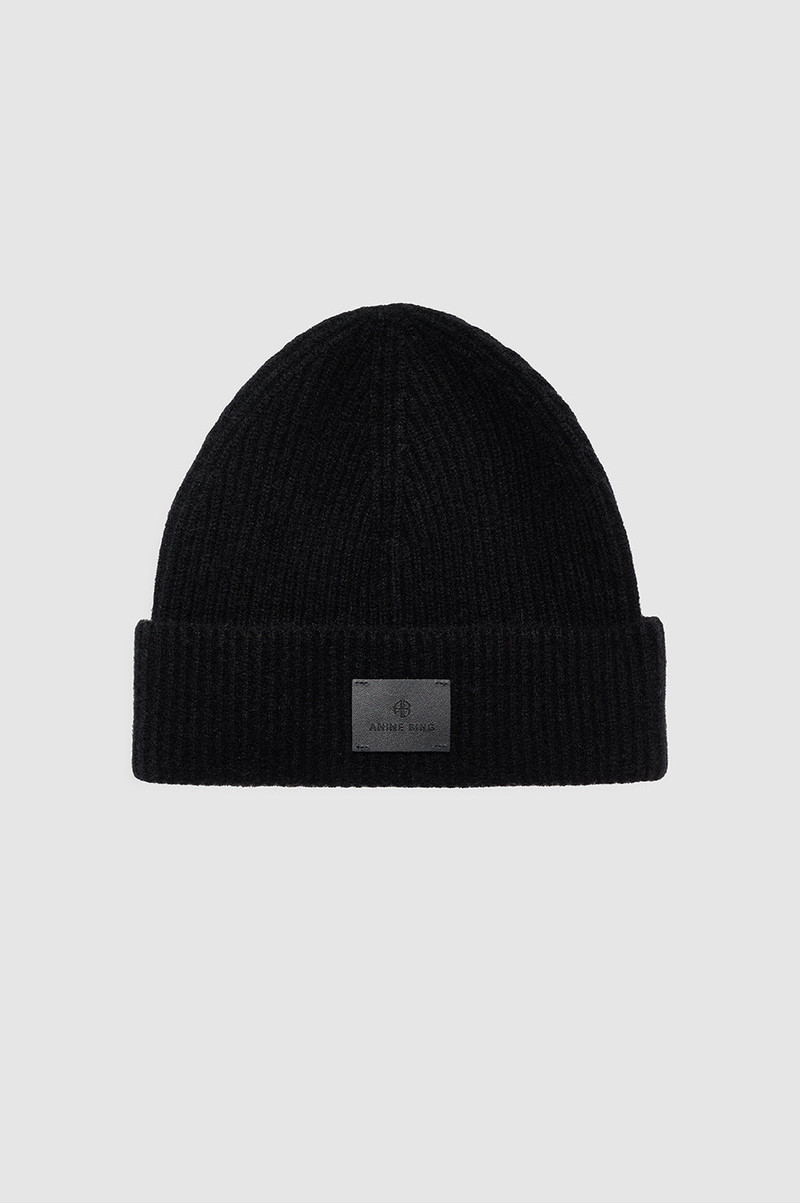 Carley Beanie - Black Cashmere 1