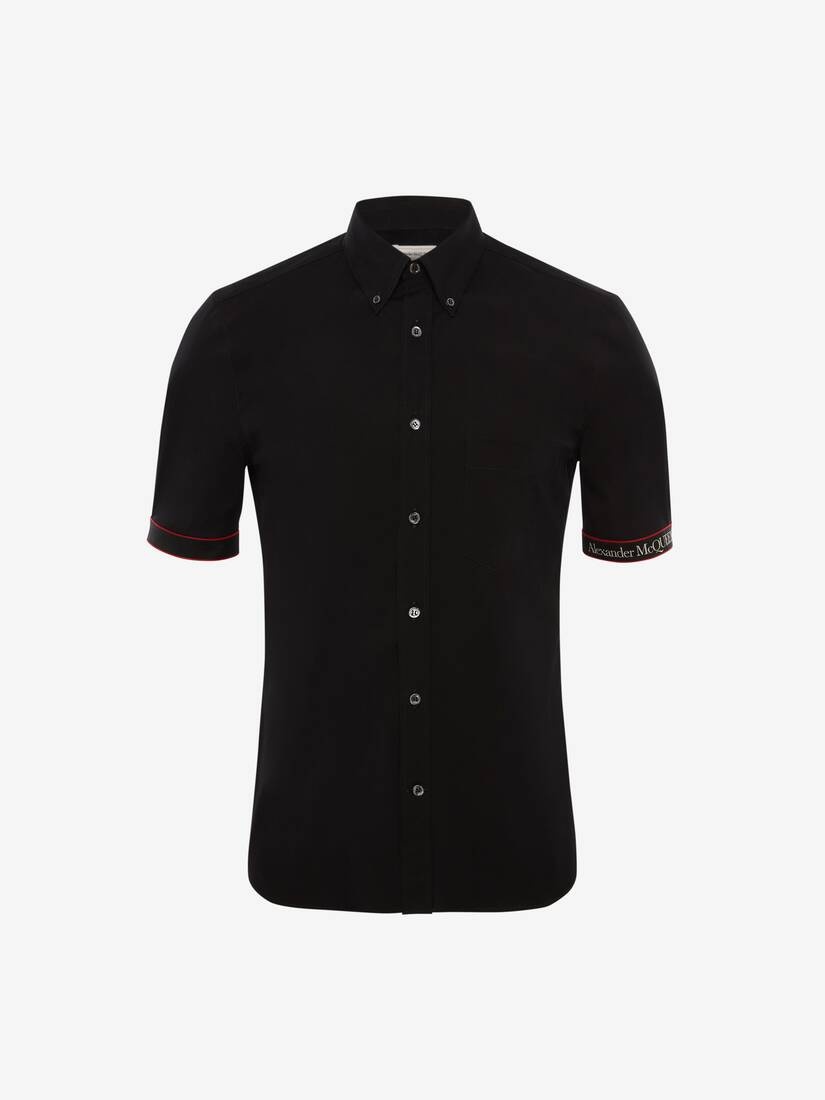 Selvedge Tape Shirt in Black - 1