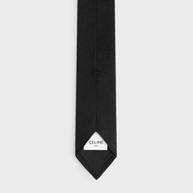 CELINE thin tie in diagonal silk outlook