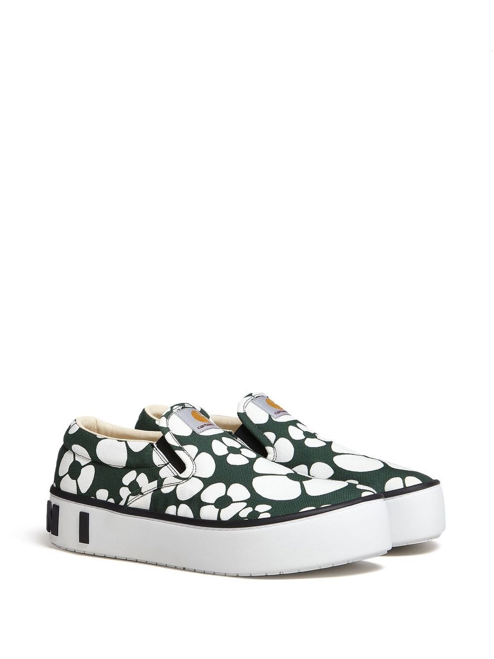 x Carhartt floral-print slip-on sneakers - 2