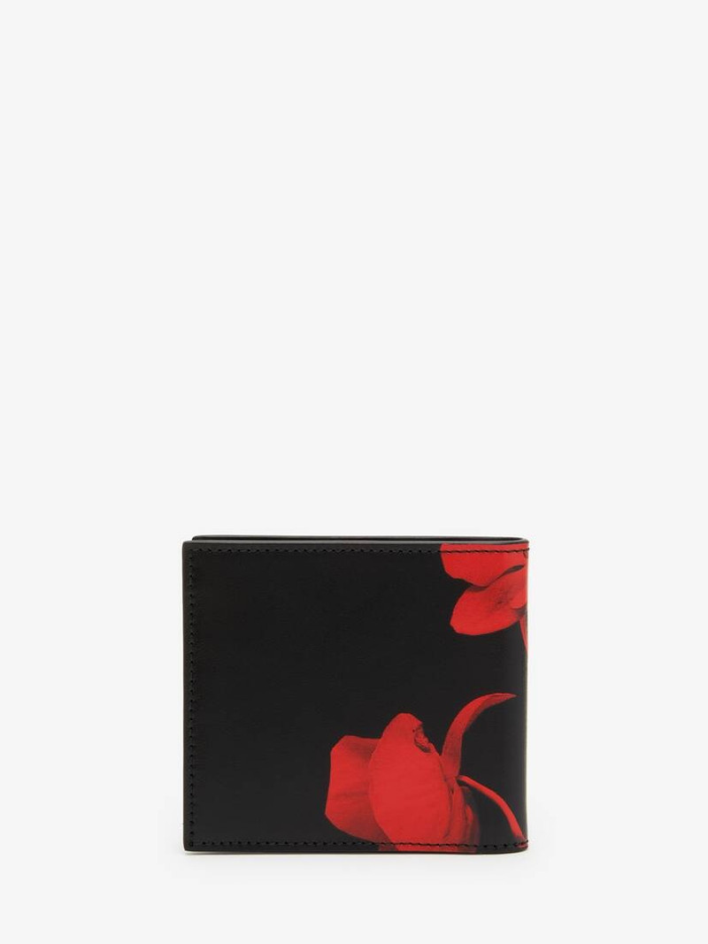 Men's Red Orchid Billfold Wallet in Black/lust Red 3
