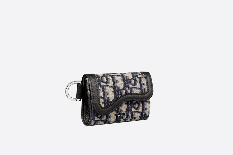Dior Saddle Card Holder with Shoulder Strap outlook