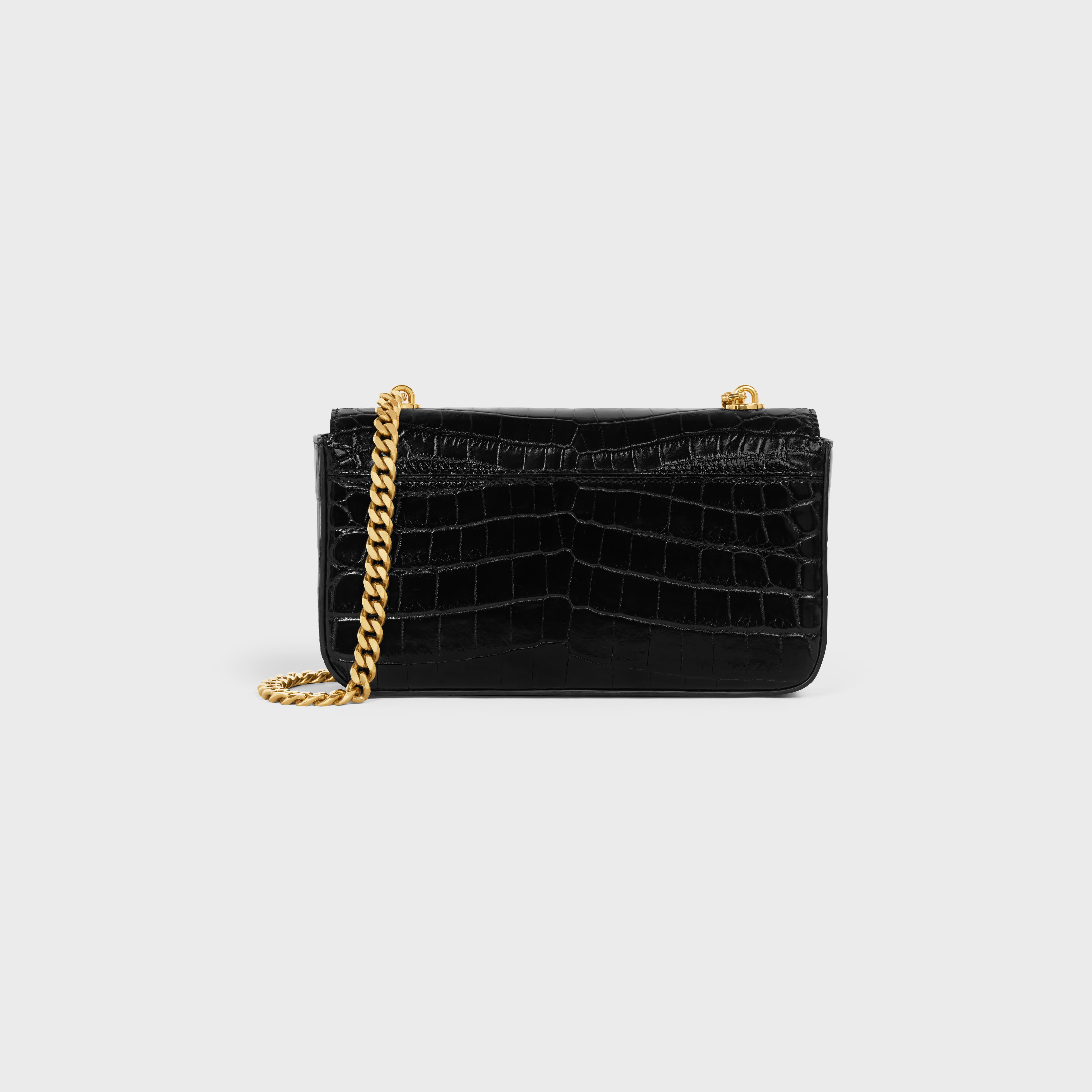 CHAIN SHOULDER BAG triomphe in Crocodile - 3