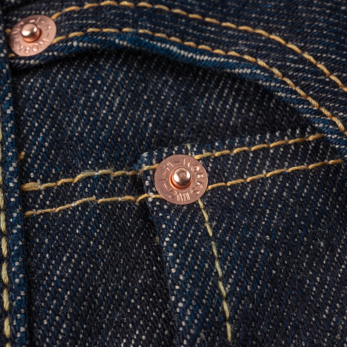 IH-555-SST 21oz Shinayaka Selvedge Denim Super Slim Cut Jeans - Indigo - 6