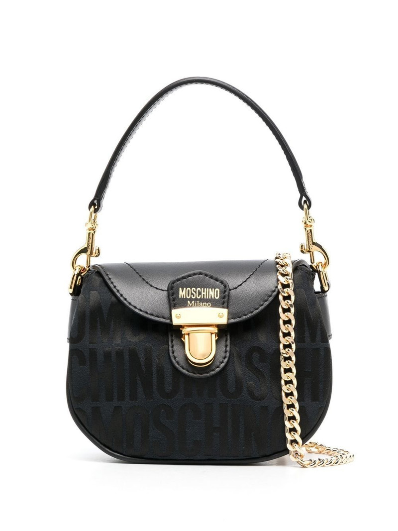 logo stamp monogram shoulder bag - 1