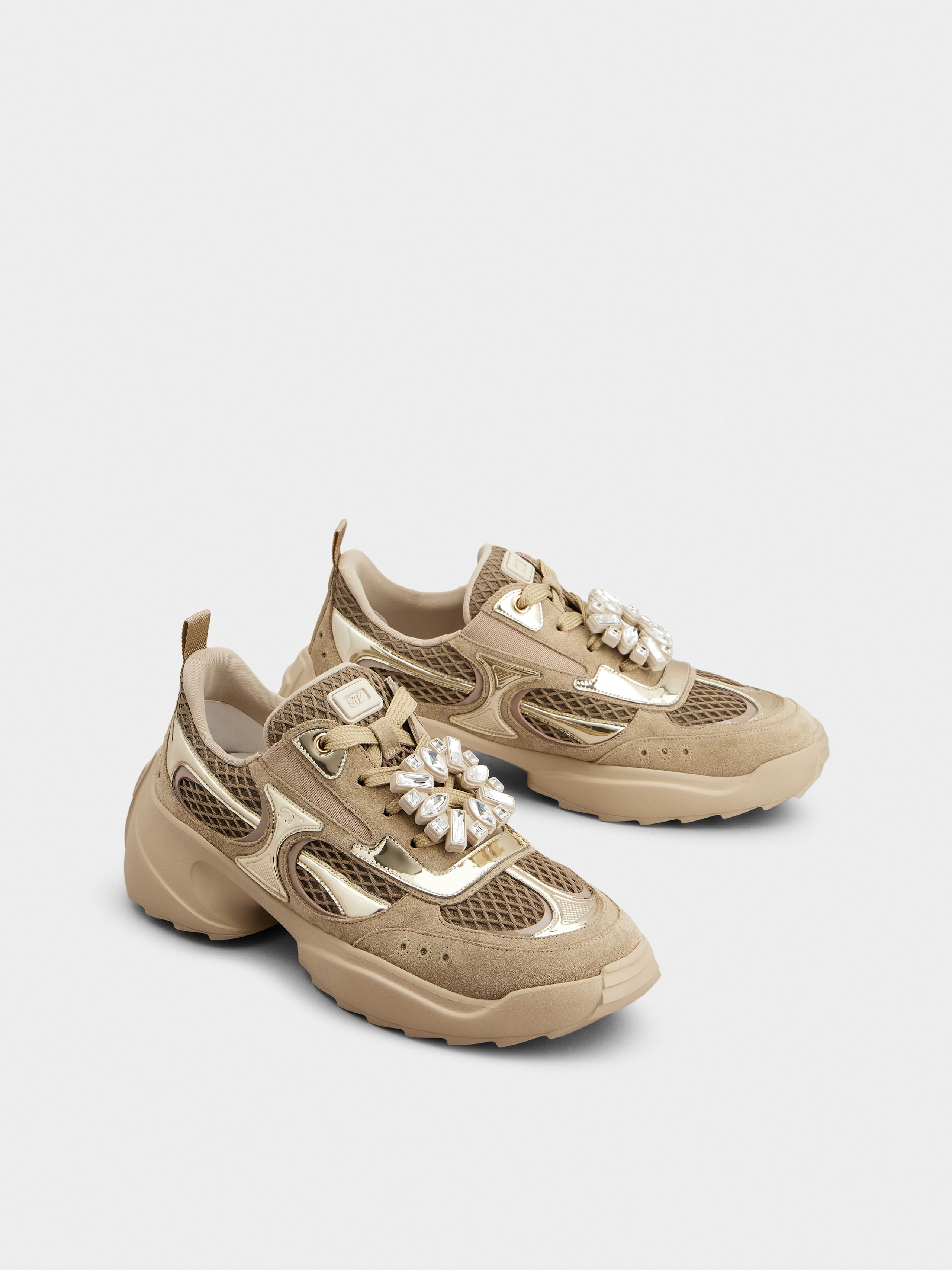 Viv' on the Run Sneakers in suede and fabric - 2