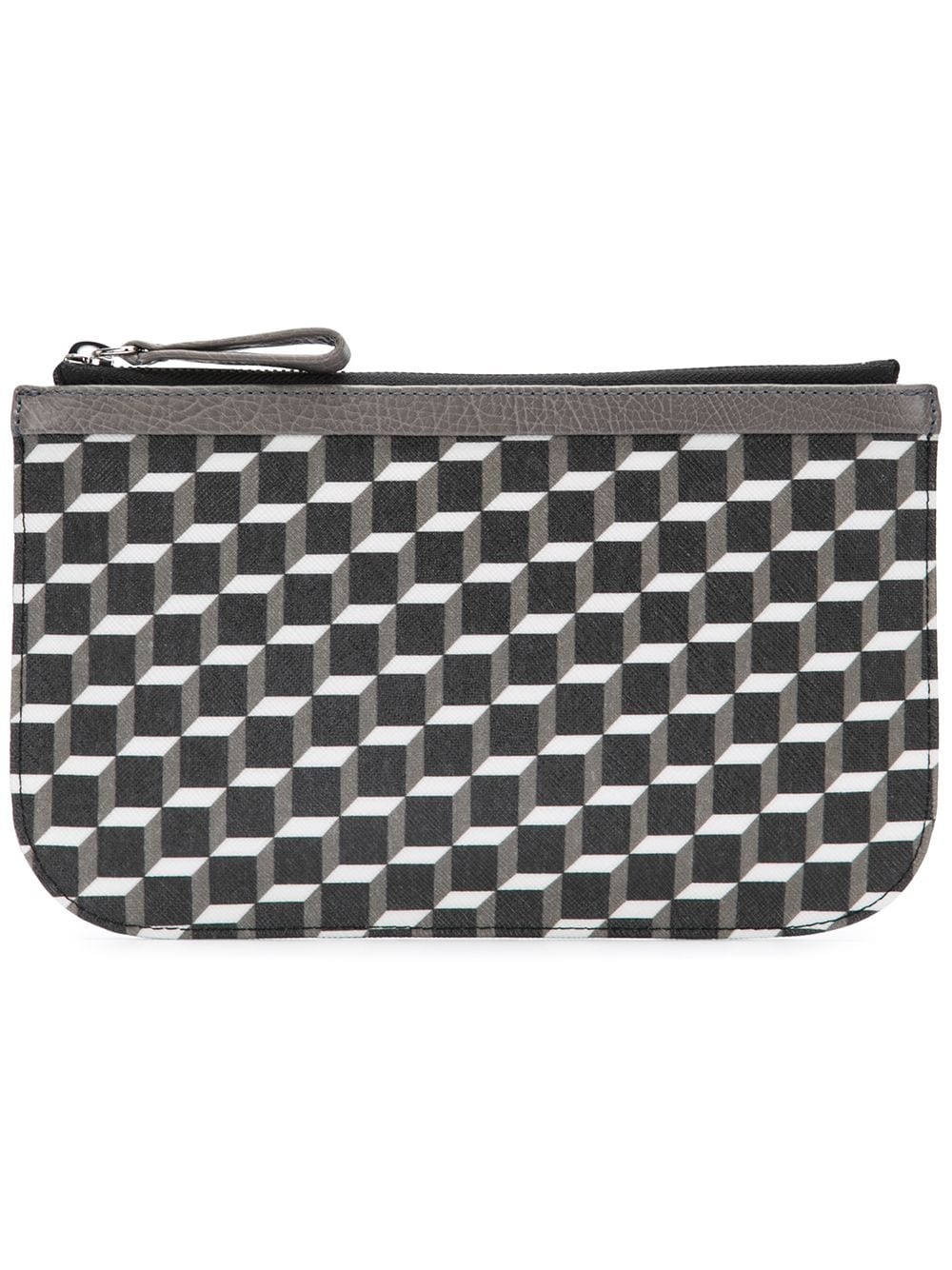 cube perspective printed clutch - 1