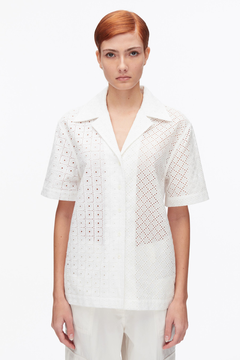 Broderie Anglaise Patchwork Camp Shirt 3