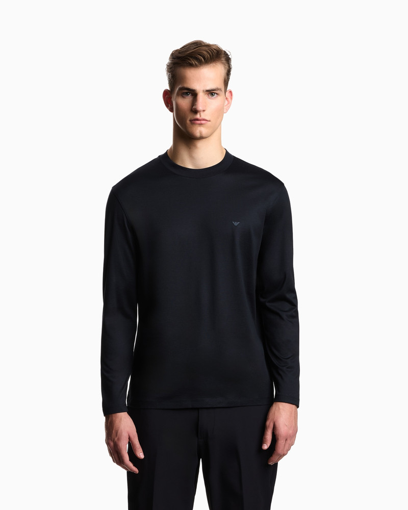 EMPORIO ARMANI LYOCELL-BLEND JERSEY JUMPER outlook