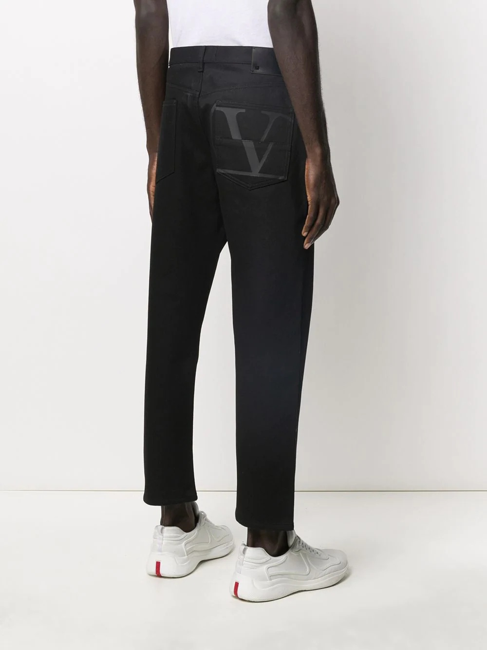 VLOGO cropped jeans - 4