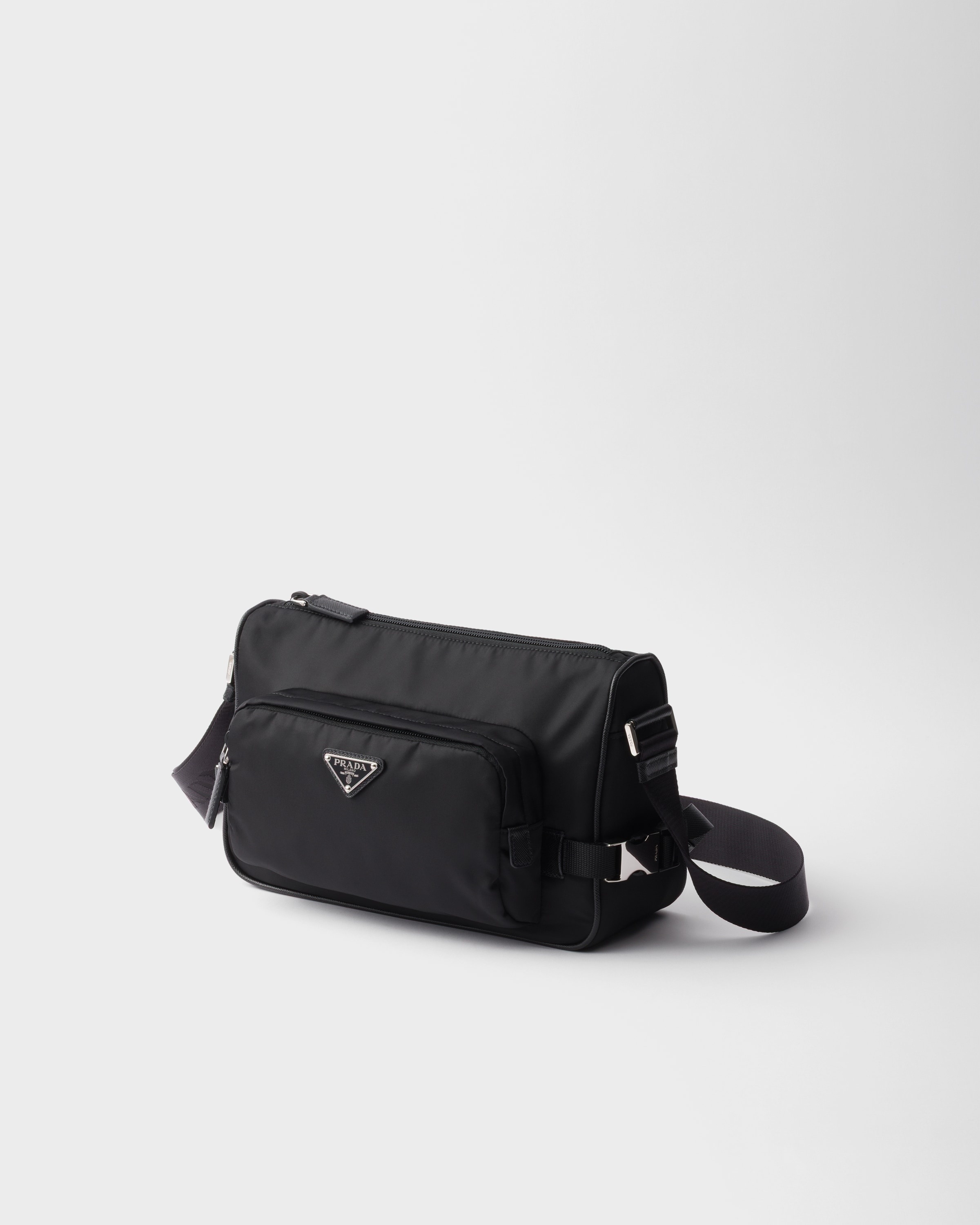 Medium Re-Nylon and Saffiano leather shoulder bag - 3
