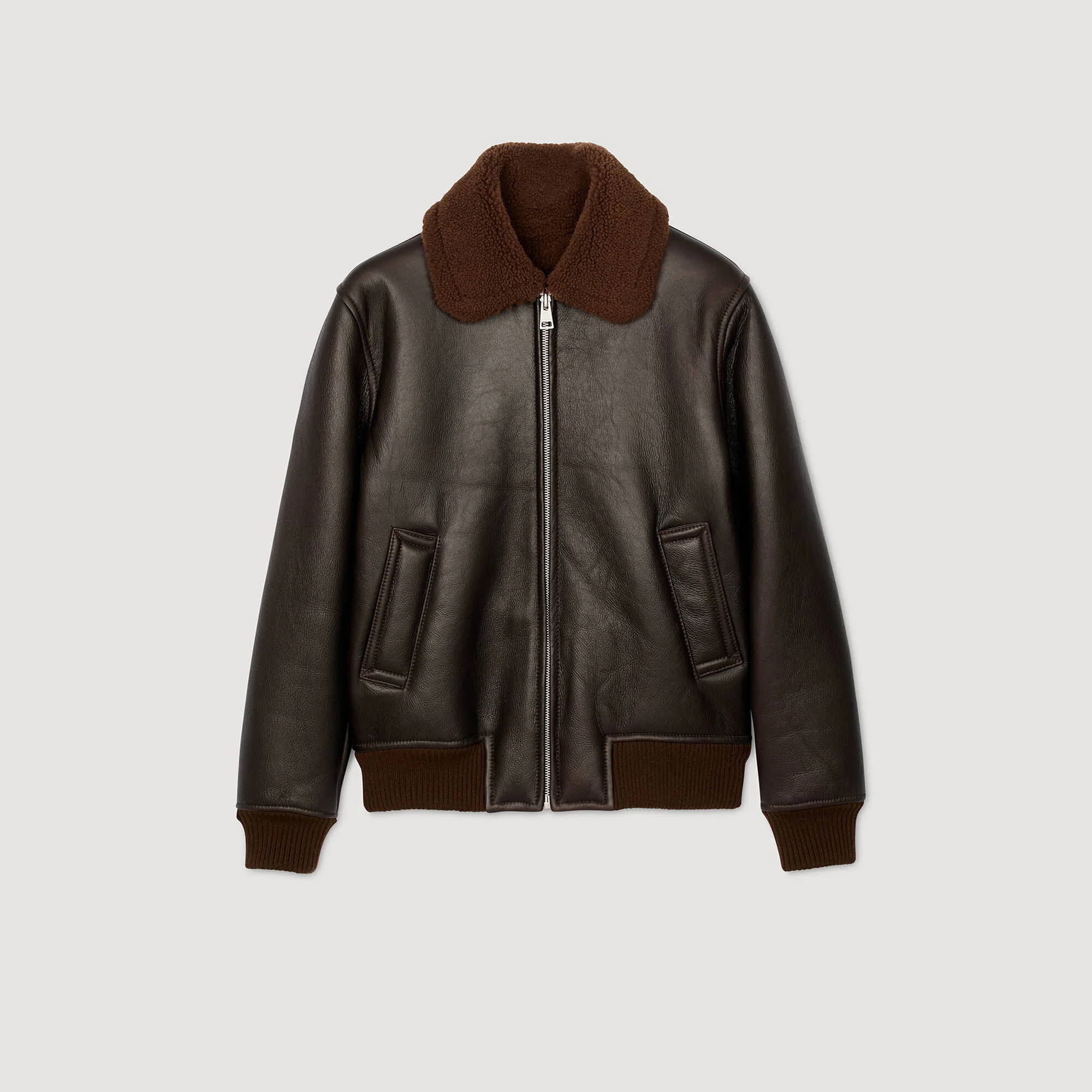 REVERSED LEATHER JACKET - 1