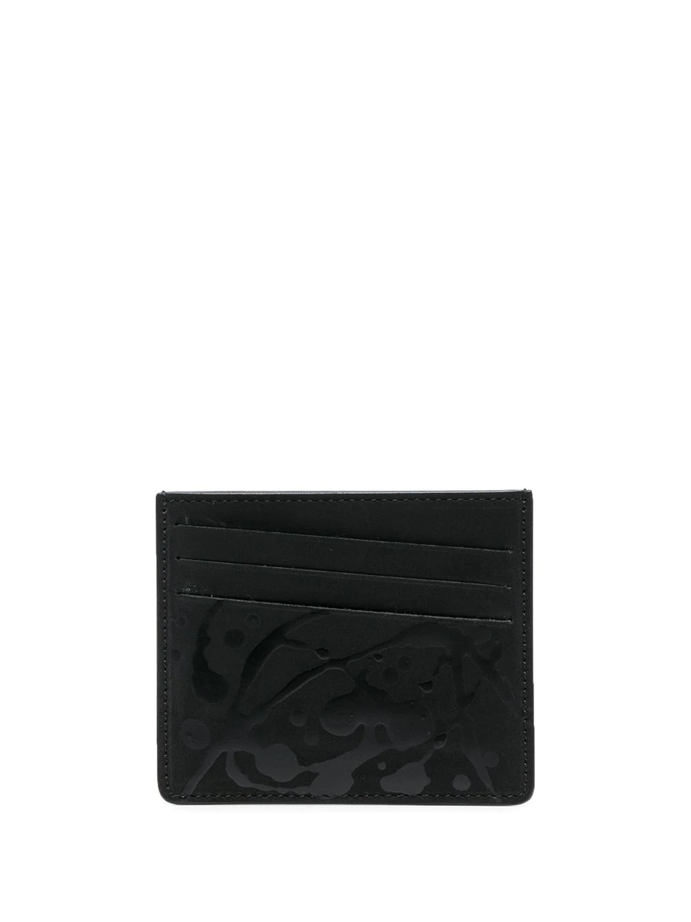 slanted logo-patch cardholder - 1