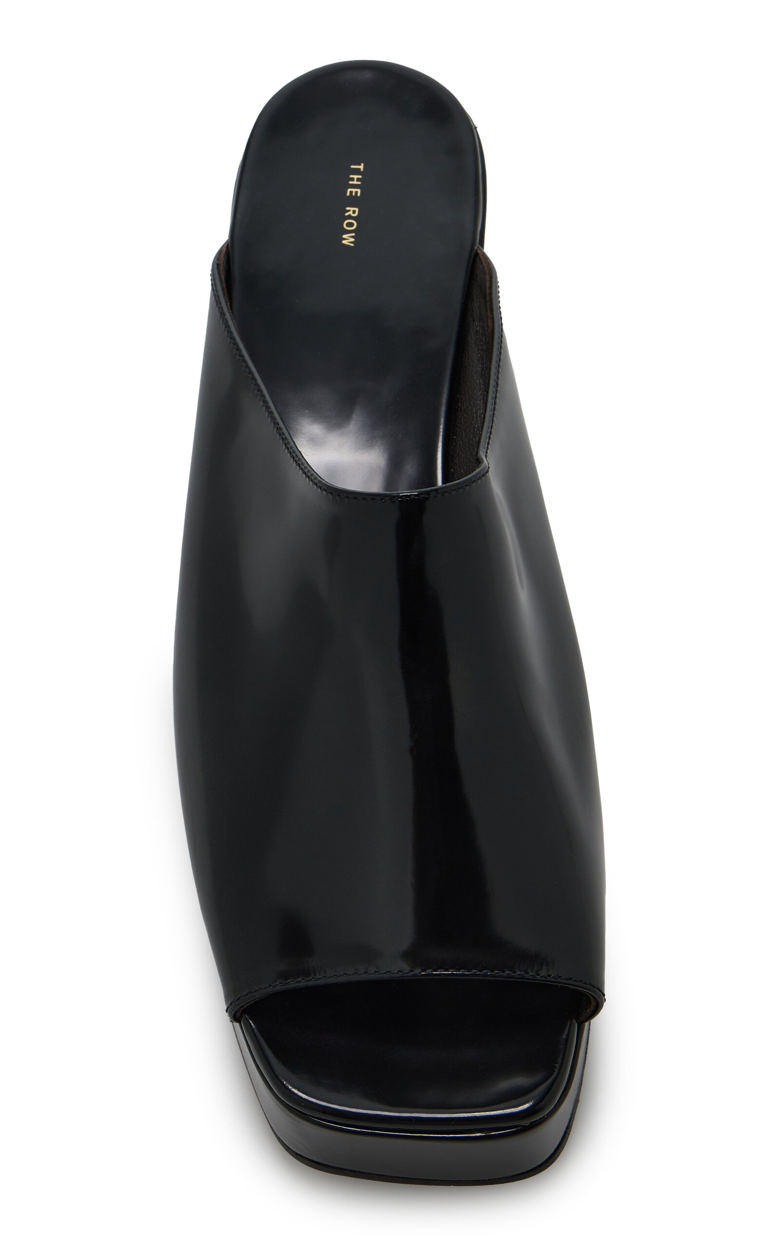 Emi Leather Platform Sandals black - 3