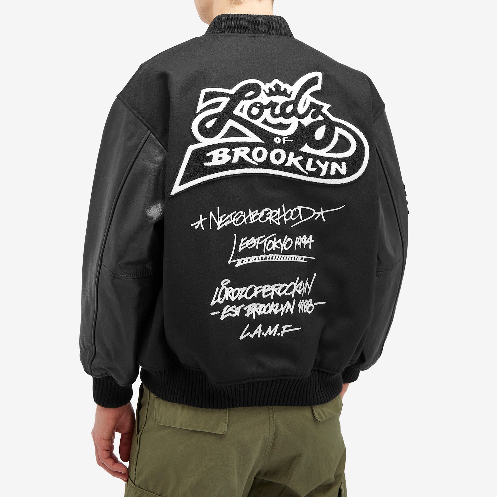 NEIGHBORHOOD Neighborhood x Lordz of Brooklyn Stadium Jacket | REVERSIBLE
