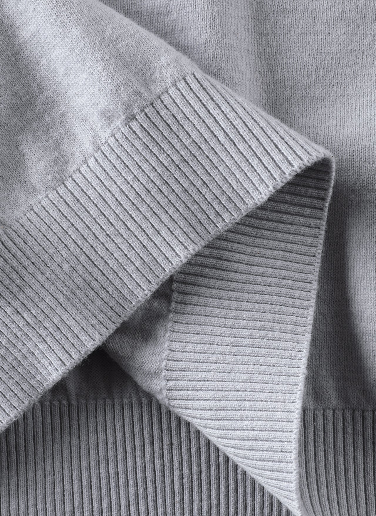 8.0 KNIT HOODIE CENTER (LIGHT GREY) - 5