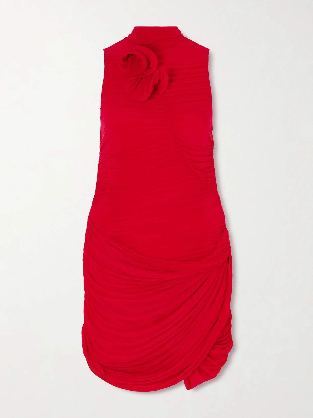 Ruched Jersey Mini Dress - 1