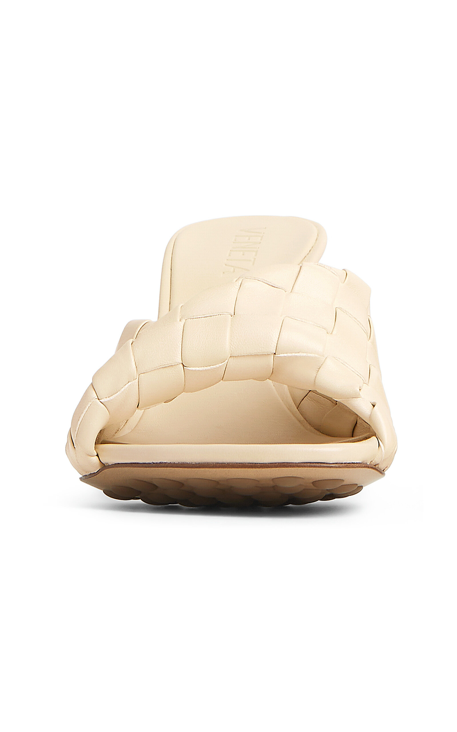 Blink Intrecciato Leather Mules white - 3