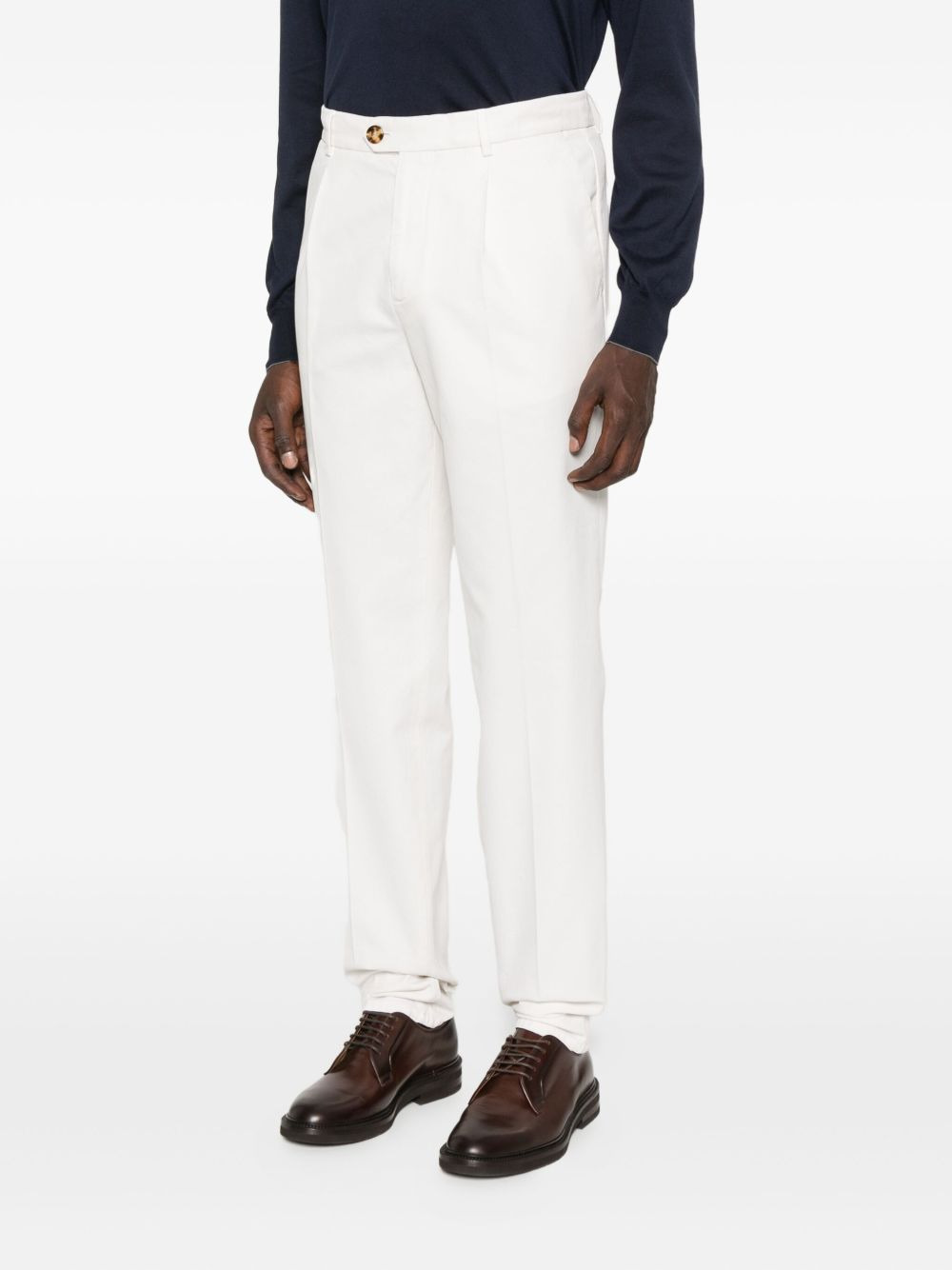 pleated cotton trousers - 3