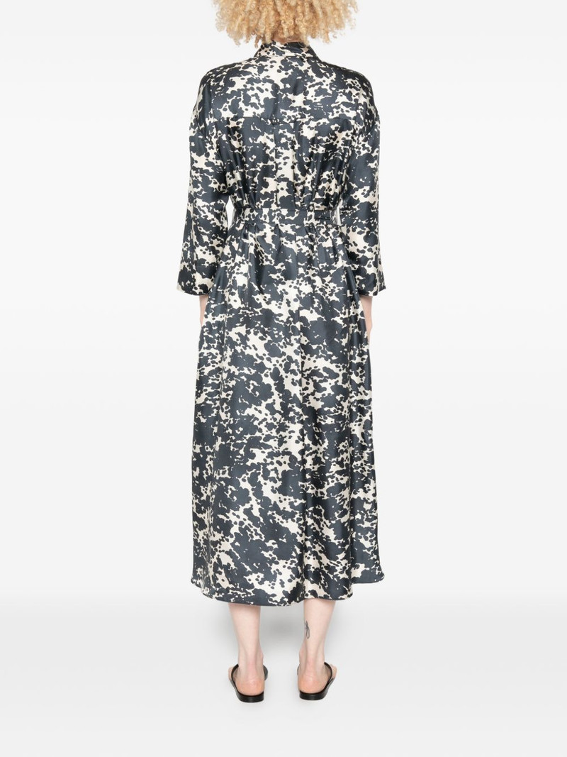 Leva abstract-print tied-waist maxi dress 4