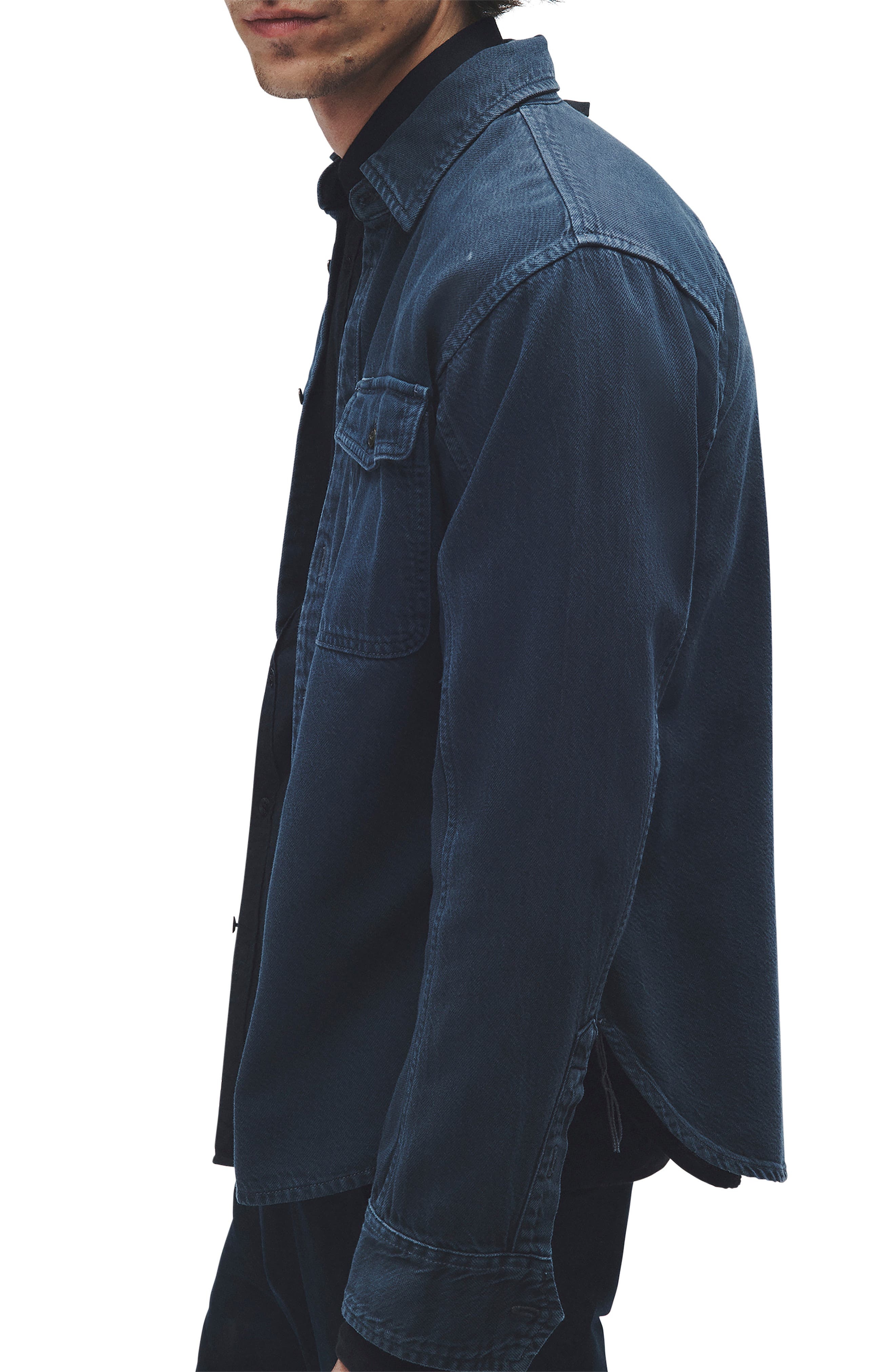 Jack Engineered Denim Button-Up Shirt - 3