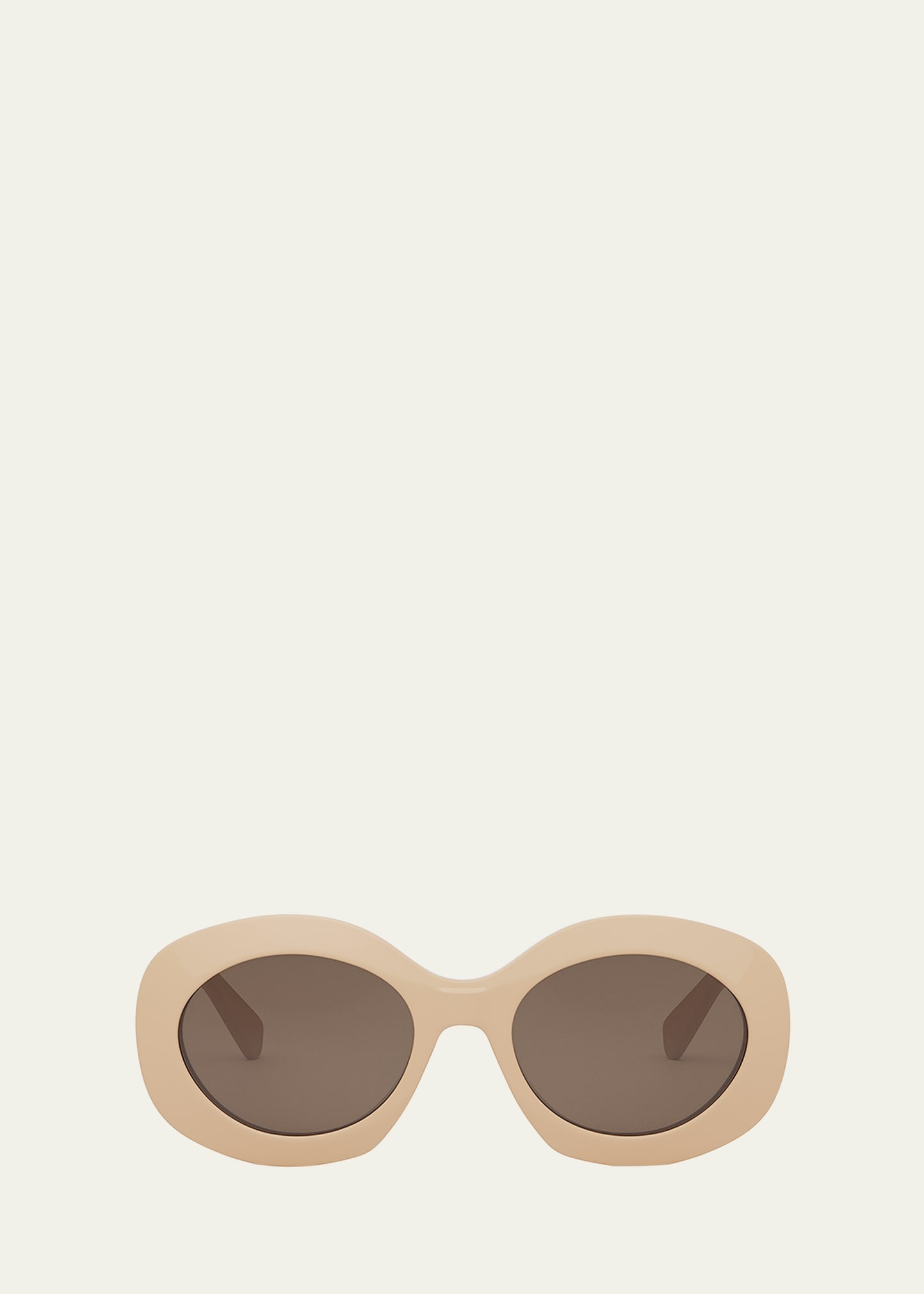 Triomphe Round Acetate Sunglasses - 1