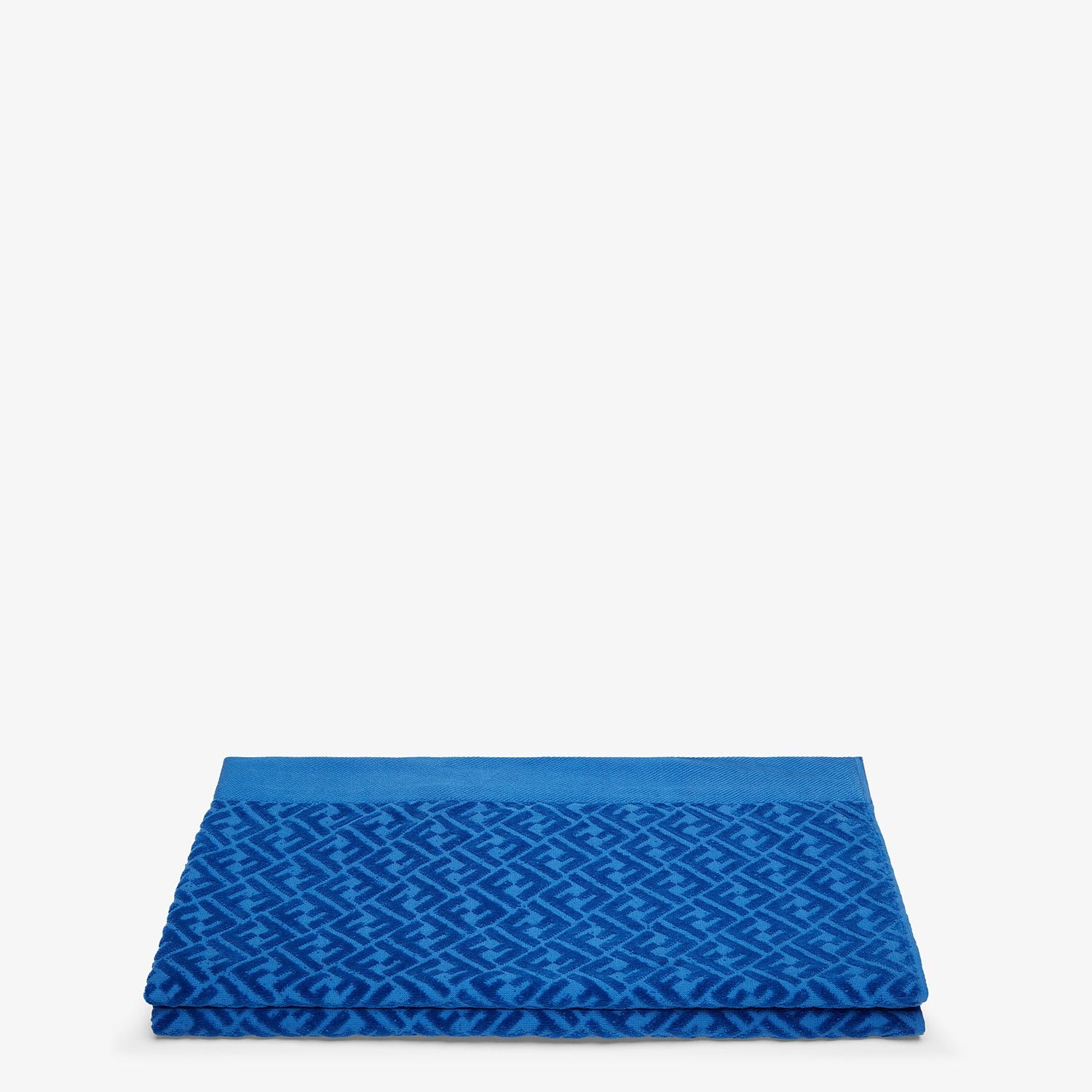 Blue cotton beach towel - 2