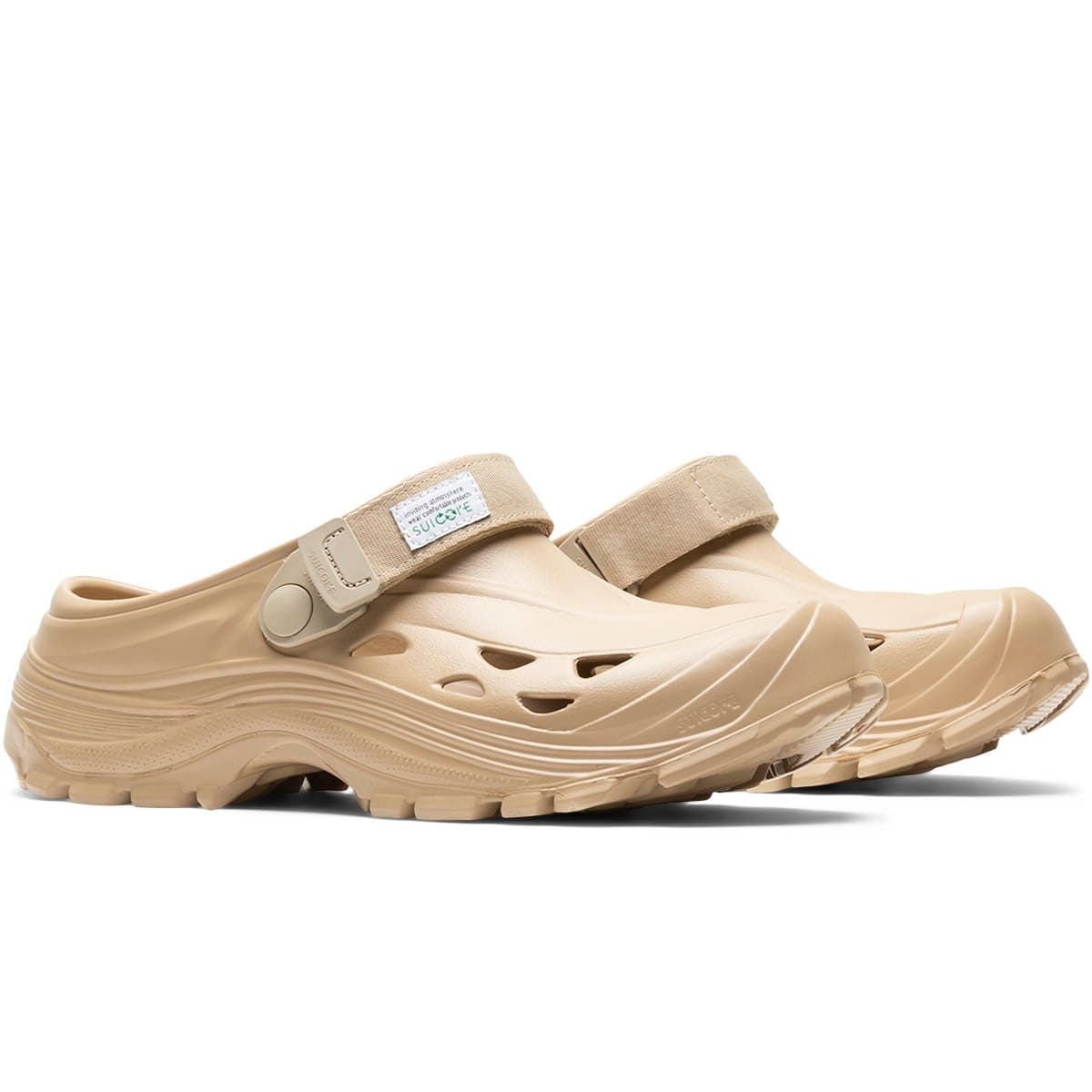 perforated touch-strap clogs - 3