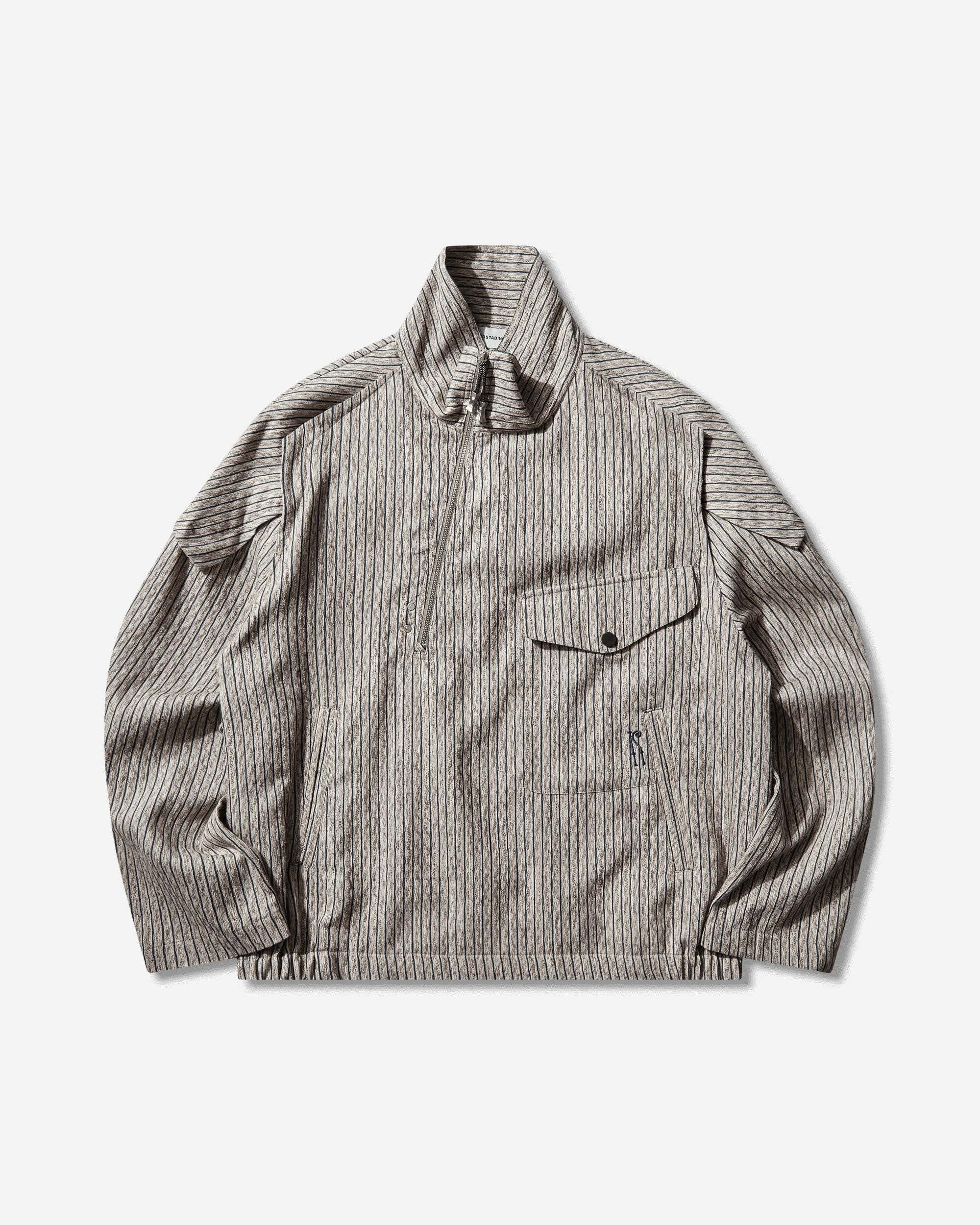 Men's Farkas Pullover Jacket Tan / Blue - 1