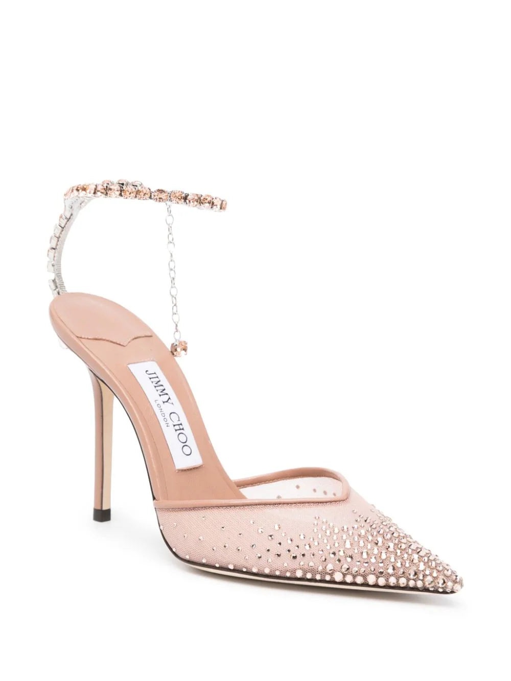 Saeda 100mm pumps embellished with crystals - 2