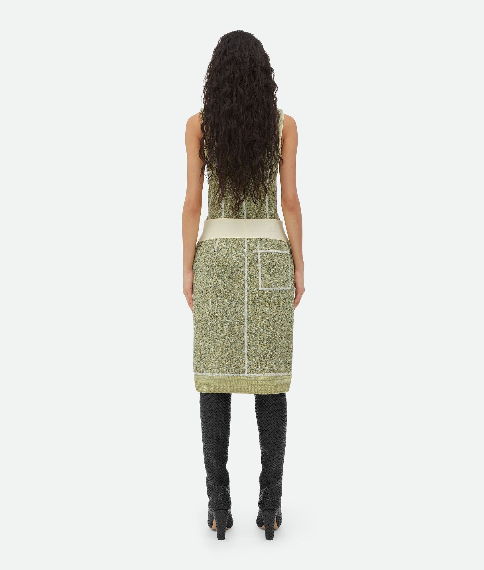 Textured Mouline Cotton Jersey Skirt - 3