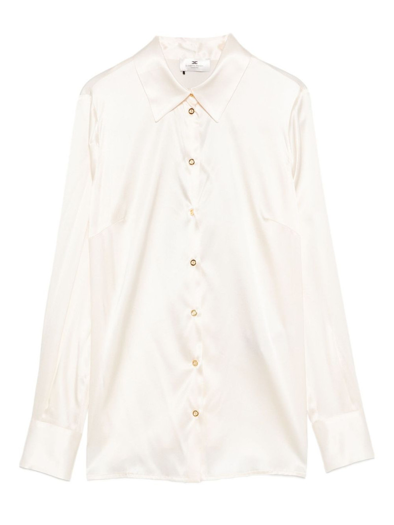 bow-detail satin shirt 1