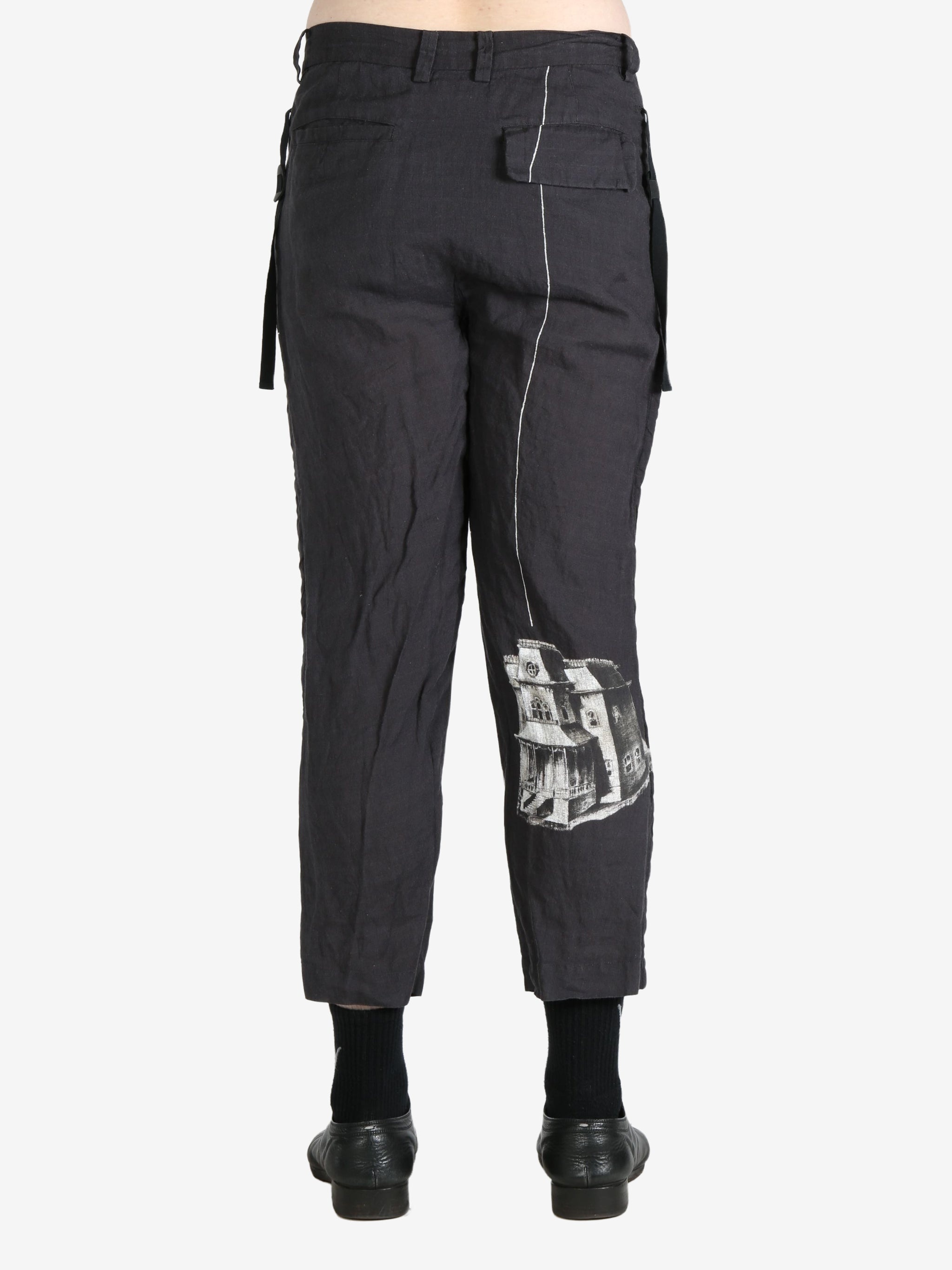 UNDERCOVER - Men Printed Linen Trouser - 3