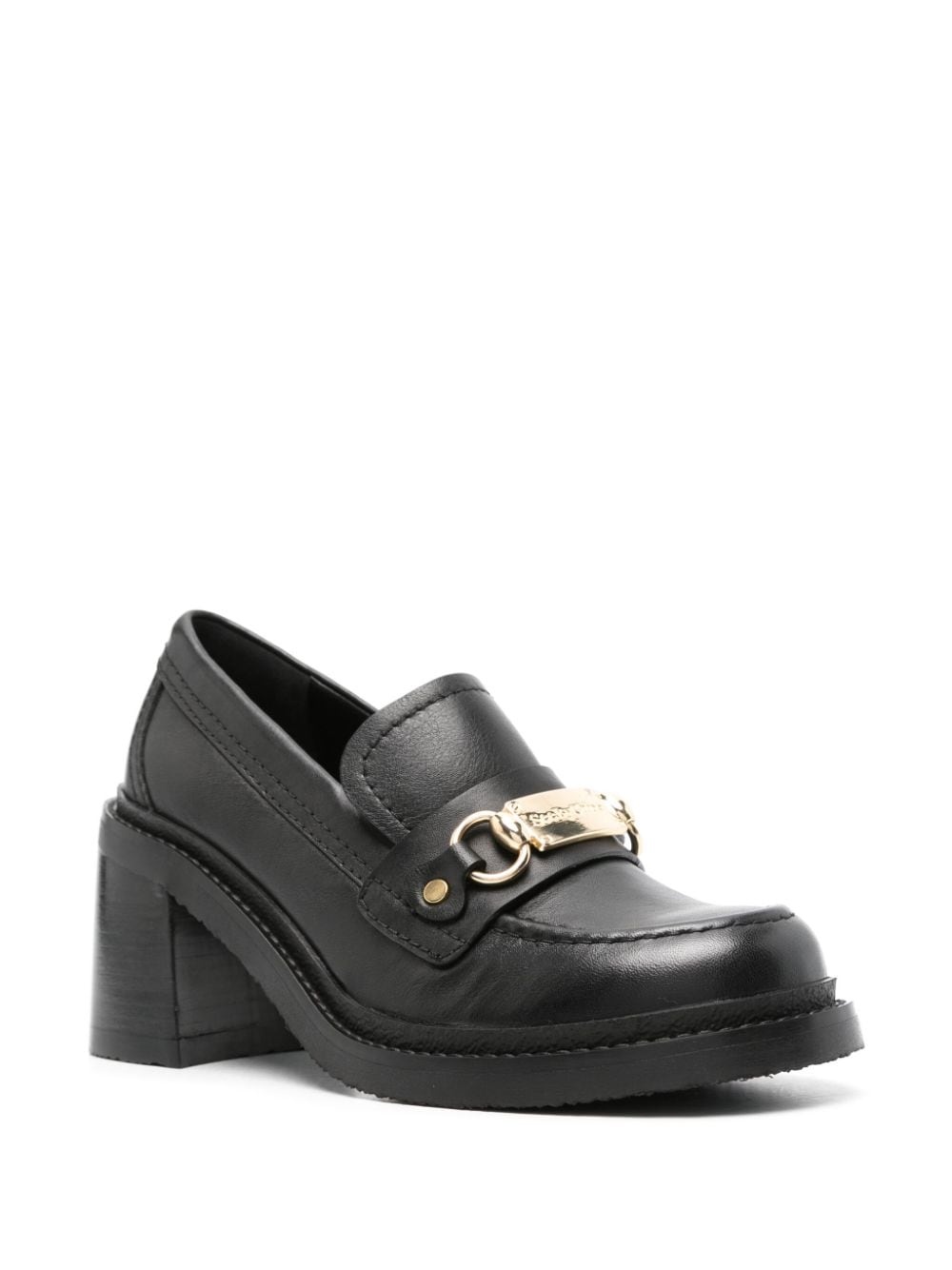 80mm logo-plaque loafers - 2