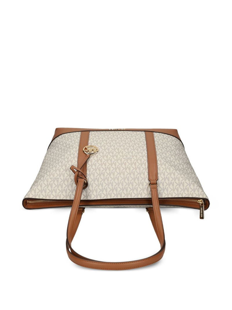 large Temple monogram charm tote bag 3